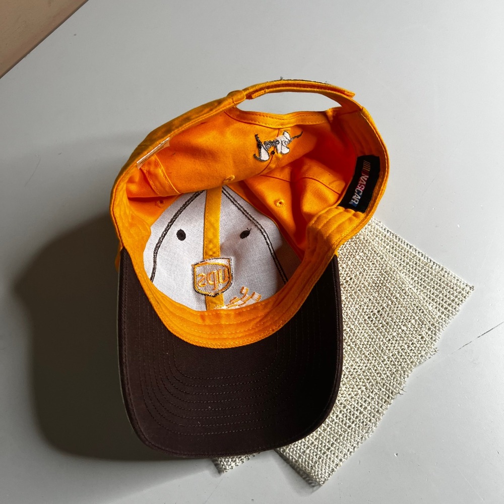 NASCAR UPS Racing Hat David Ragan‎ Roush Fenway Brown Yellow Adjustable Cap - Picture 6 of 8